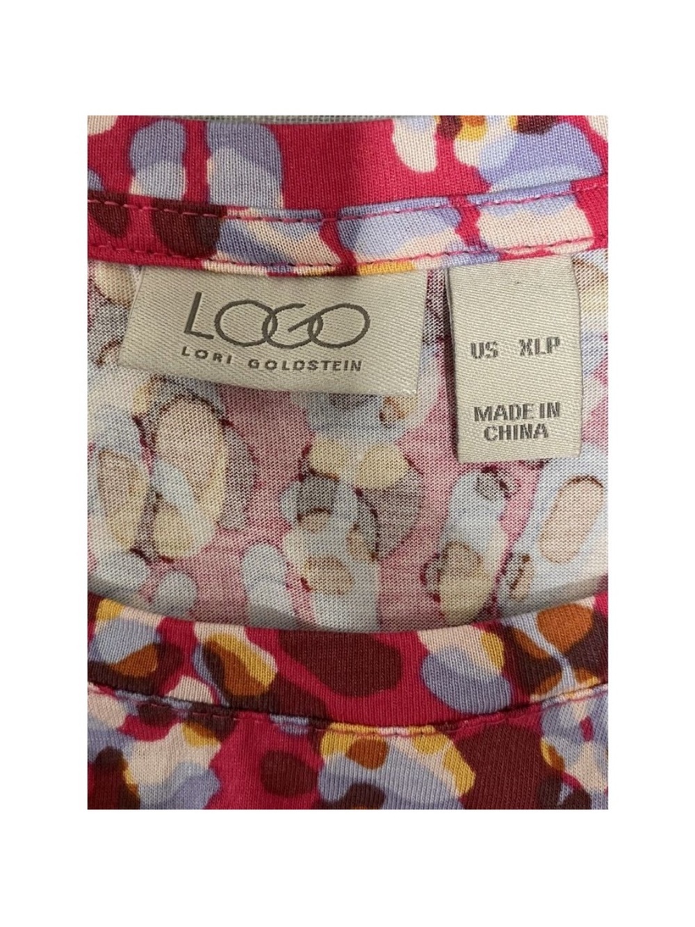LOGO by Lori Goldstein Pink Floral Short-Sleeve Midi Dress - Picture 3 of 5